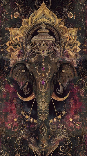 Where devotional art traditionally goes in an Indian home