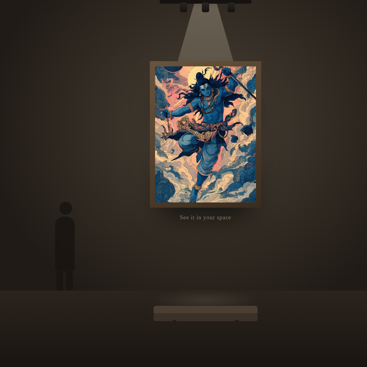 Shiva Tandava - in a gallery space