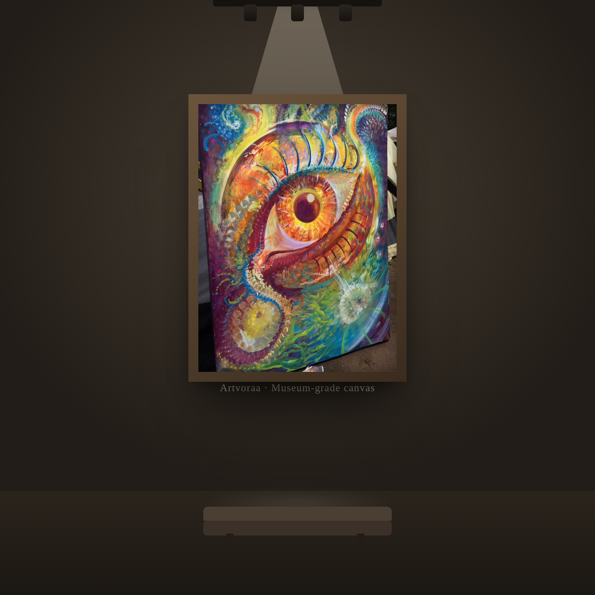 Psychedelic Cosmic Eye - gallery wall display