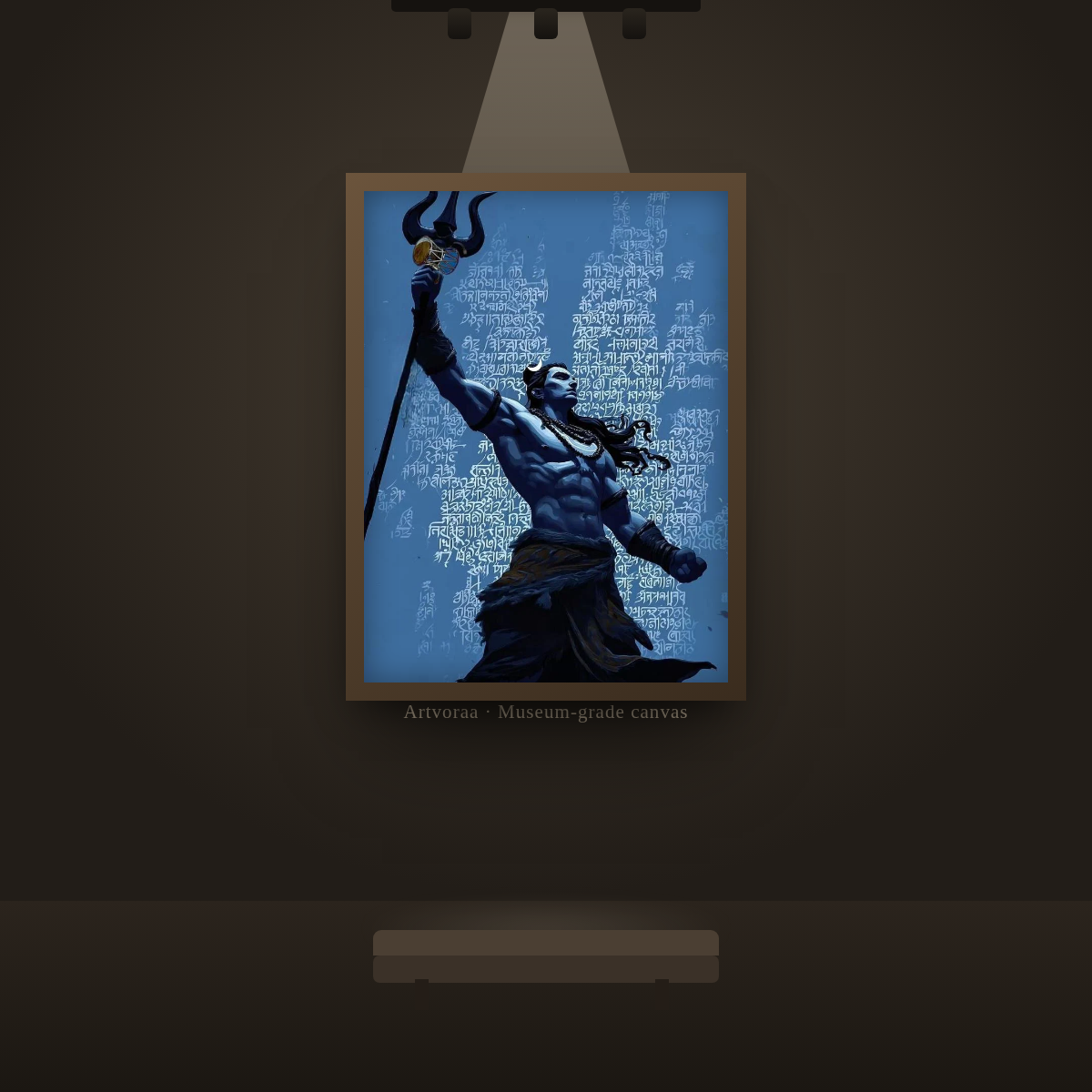 Shiva Trishul - gallery wall display