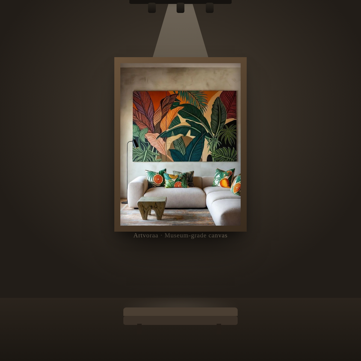 Tropical Banana Leaf - gallery wall display