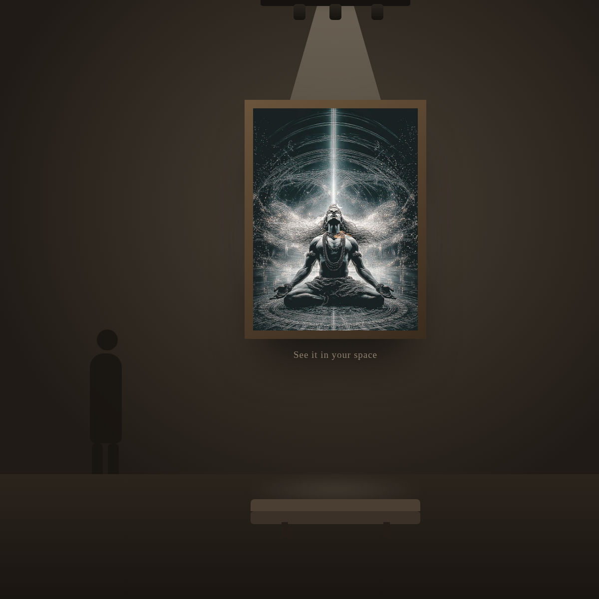 Cosmic Shiva Meditation - in a gallery space