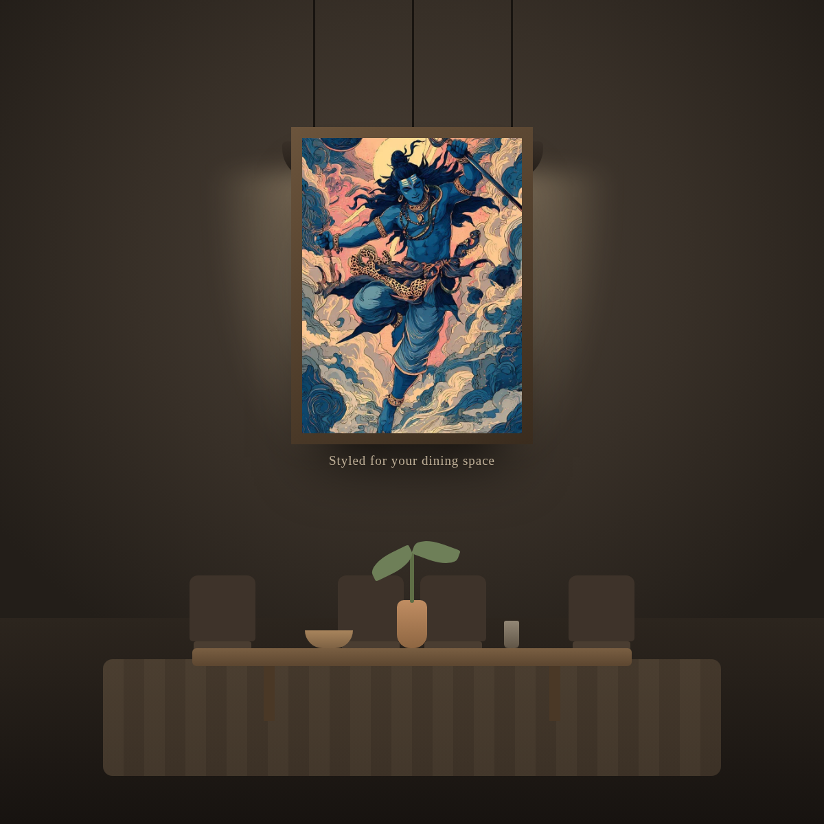 Shiva Tandava - in a dining room
