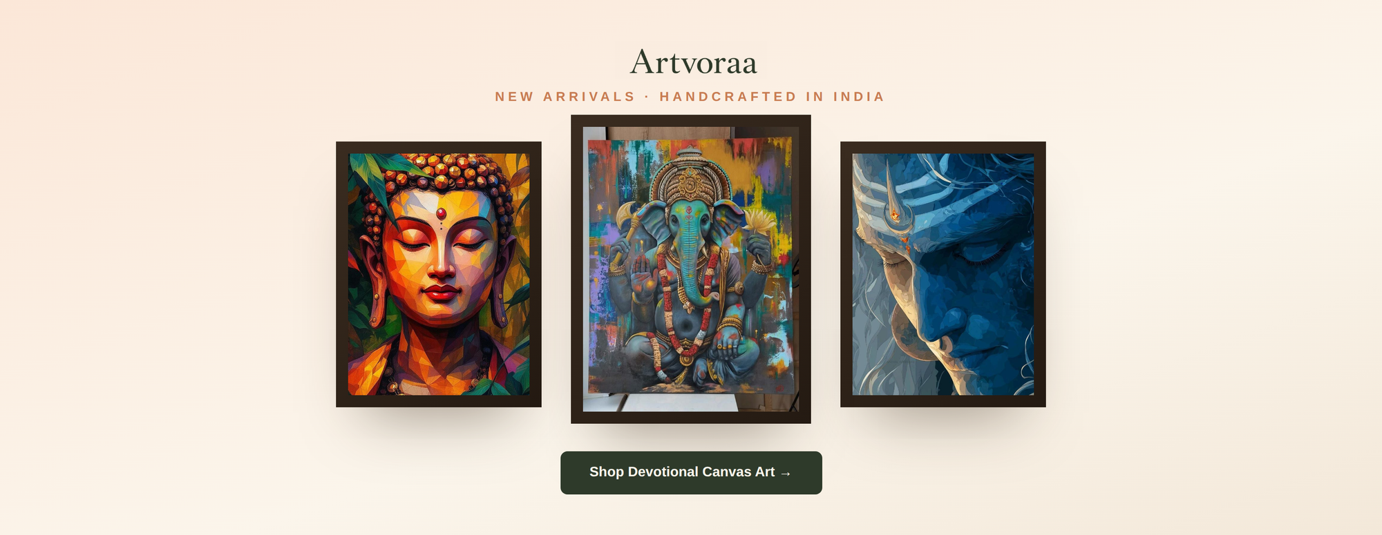Artvoraa devotional canvas art