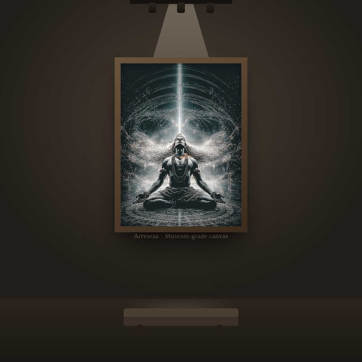 Cosmic Shiva Meditation - gallery wall display