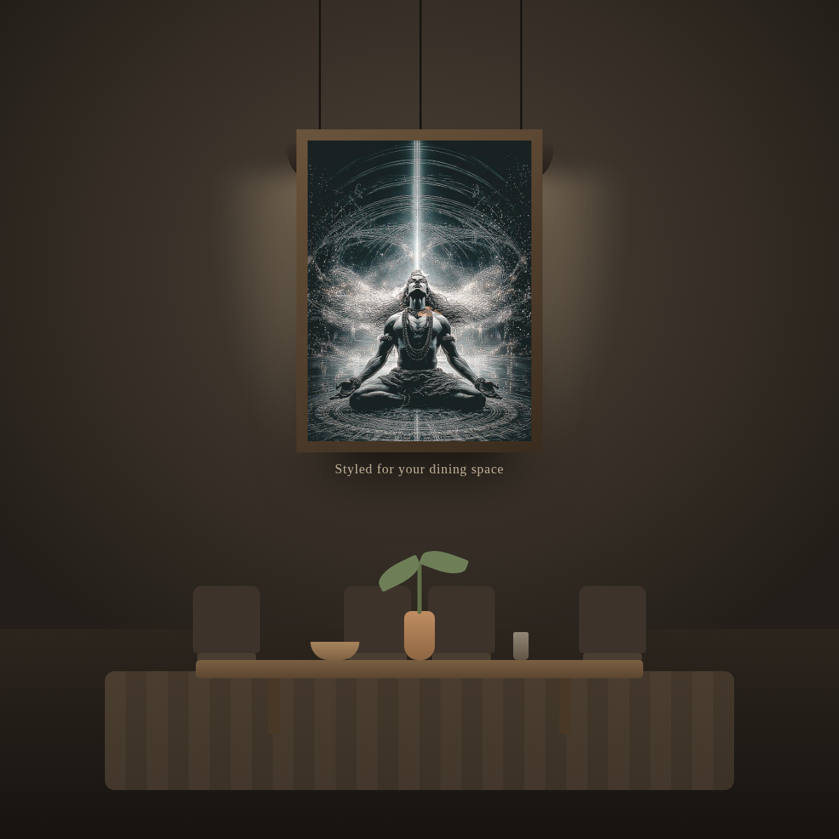Cosmic Shiva Meditation - in a dining room